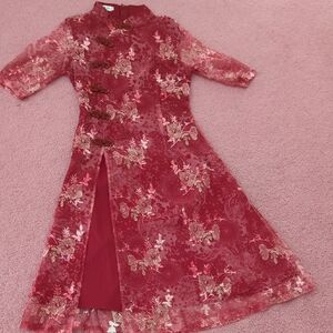 Muted Red Dress (Almost Burgundy)